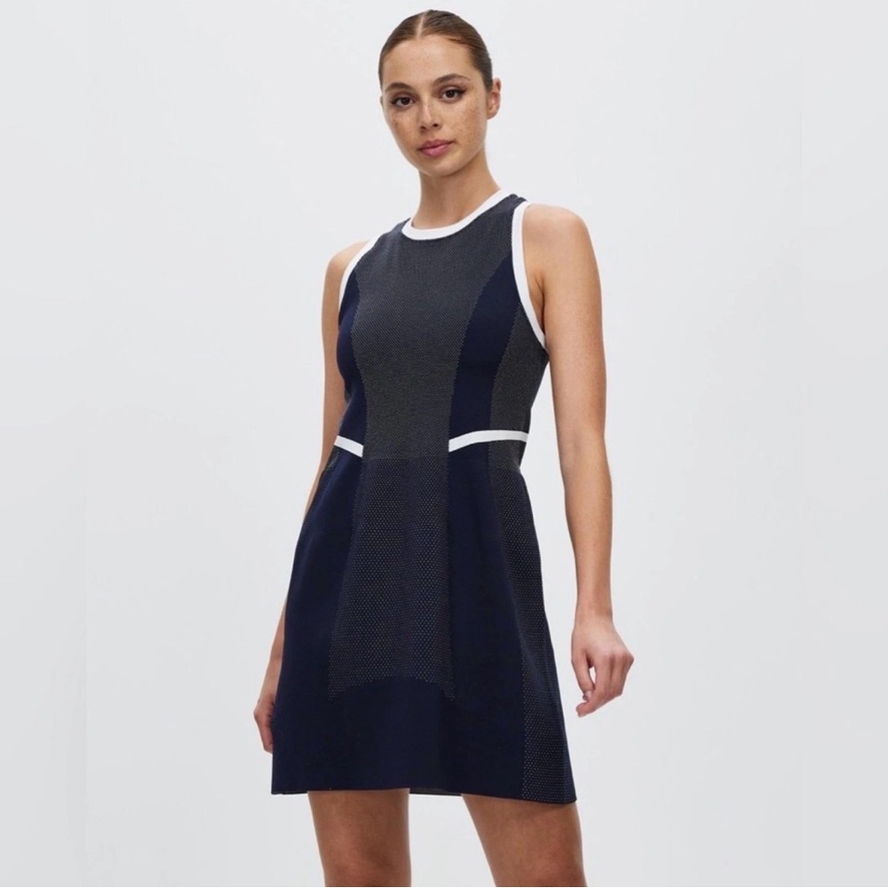 Sweaty Betty Navy and White Athletic Mini Dress